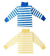 KidzzCart Boys  Girls Cotton High Neck Winter T-Shirt Full Sleeves Pack of 3-thumb1