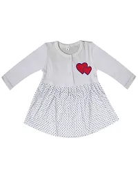 KidzzCart Baby Girl's Pure Cotton Frock Dress Full Sleeves Pack of 3-thumb4