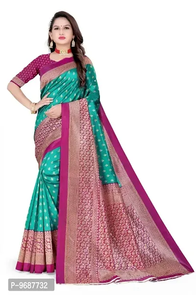 Stylish Fancy Art Silk Saree With Blouse Piece For Women