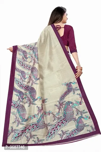 Stylish Fancy Art Silk Saree With Blouse Piece For Women-thumb4