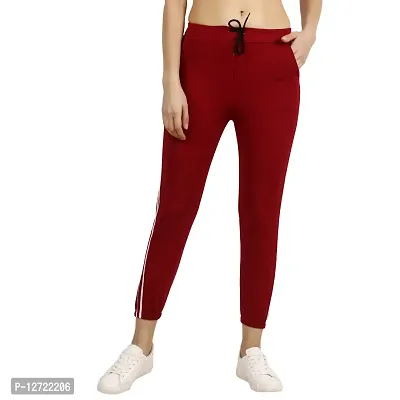 Women Slim Fit Solid Trousers-thumb0