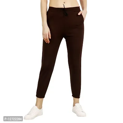 Women Slim Fit Solid Trousers