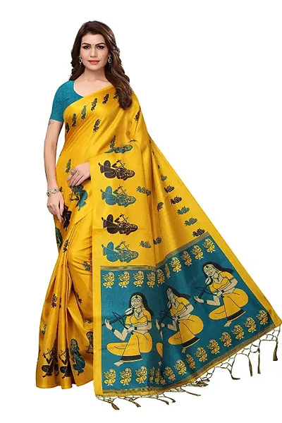 Stylish Polycotton Saree without Blouse piece For Women