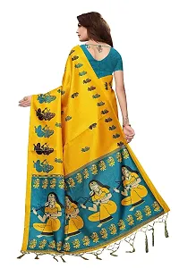 Women's Khadi Silk Saree with Blouse Piece-thumb2