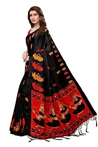 Women's Khadi Silk Saree with Blouse Piece-thumb3