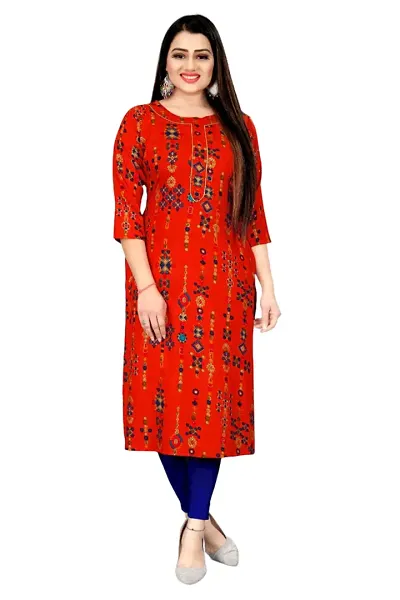 Beautiful Rayon Straight Kurta For Women