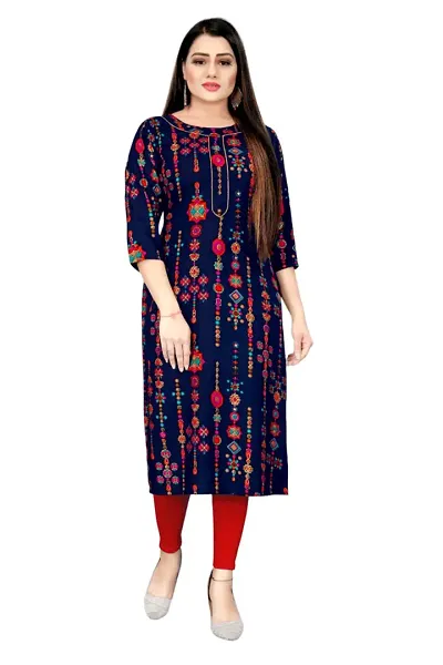 Beautiful Rayon Straight Kurta For Women