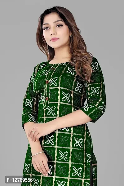 Stylish Straight Black Checked Viscose Rayon Kurta For Women-thumb3