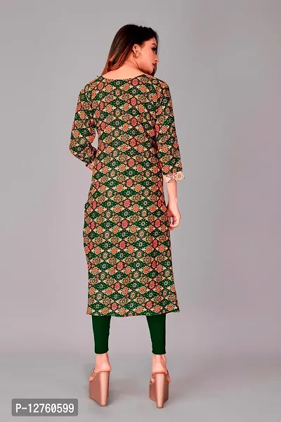 Stylish Straight Checked Viscose Rayon Kurta For Women-thumb2