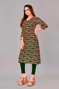 Stylish Straight Checked Viscose Rayon Kurta For Women-thumb2