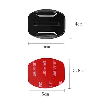 Quikprof Curve Mount with 3M Helmet Adhesive Mount Pad for Action Camera 4X mounts and 4X Tape (8 pcs.)-thumb2