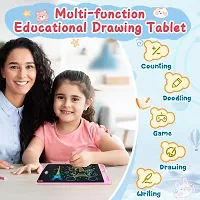 8.5 Inch Re-Writable LCD Writing Tablet - Perfect for Kids, Digital Magic Slate, Drawing, and Playing and Handwriting, for Boys  Girls Black Color (LCD Writing Pad_Black)-thumb1