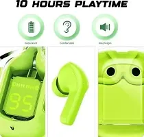 Air31 Wireless TWS Earbuds Charging Case Case Noise Cancelling BT 5.3 Low Latency Earphone Transparent RF Type C (Green)-thumb1