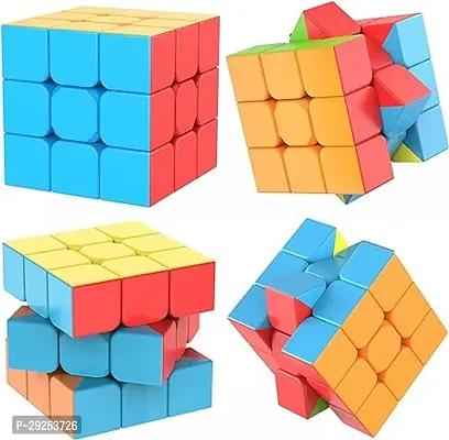 Cube Puzzles 3x3 Stickerless Cube | Beginner Speedcube for Kids  Adults | Magic Speedy Stress Buster Brainstorming Puzzle-thumb2