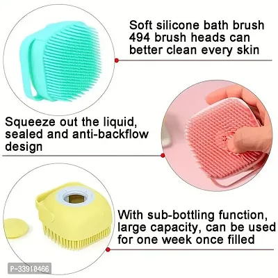 Silicone Brush with Shower Gel Dispenser-thumb2