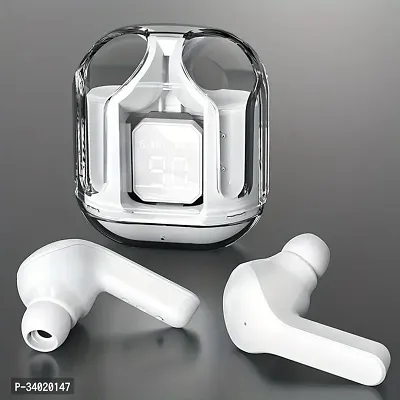 Ultrapods TWS Bluetooth Earbuds with Display, Transparent Design