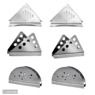 Stylish Stainless Steel Holder Napkin Stand Combos Set Napkin Stand Set Of 6