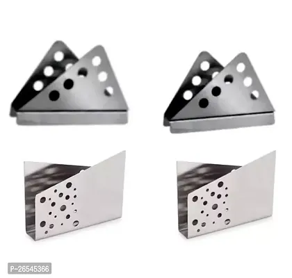 Stylish Stainless Holder Best Quality 2Pc Vinus 2Pc Jindal Napkin Holder Set Of 4