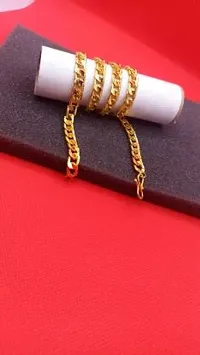 Alluring Golden Alloy Chain For Men-thumb1