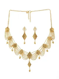 Vita Bella Radiant Elegance Gold-Plated Jewelry Sets with Matching Earrings for Women-thumb2