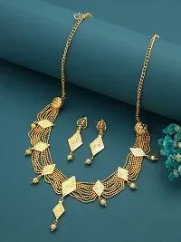 Vita Bella Radiant Elegance Gold-Plated Jewelry Sets with Matching Earrings for Women-thumb3