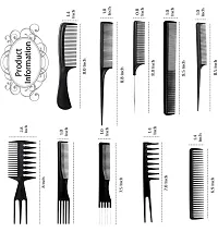 Mini Straightener (Colors May Vary) with 10 Combs Set For Professional Hair Salon Styling (Set of 11)-thumb3