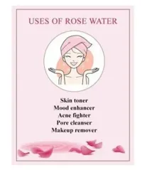 Re-useable Makeup Removing and Facial Cleansing Pads (Colors May Vary) with Rose Water/Gulab Jal Pure  Natural Premium Rose water Skin Toner, Cleanser and Makeup Remover-thumb3