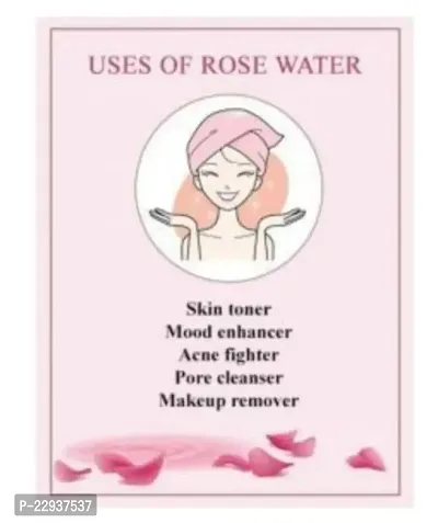 Re-useable Makeup Removing and Facial Cleansing Pads (Colors May Vary) with Rose Water/Gulab Jal Pure  Natural Premium Rose water Skin Toner, Cleanser and Makeup Remover-thumb4