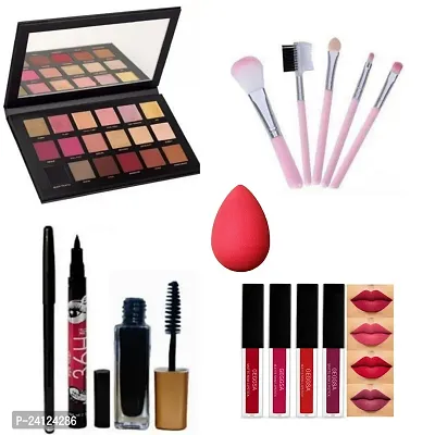 Premium Makeup Combo Kit With Eyeshadow Palette-thumb0