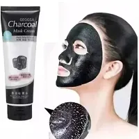 Face Pack Set Charcoal Peel-Off Mask, Natural Mitti Powder, Neem Face Wash and Face Pack Brush-thumb2