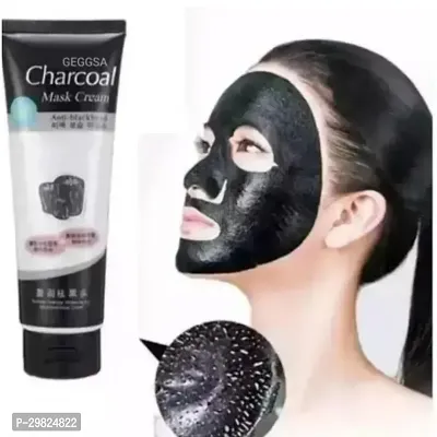 Face Pack Set Charcoal Peel-Off Mask, Natural Mitti Powder, Neem Face Wash and Face Pack Brush-thumb3