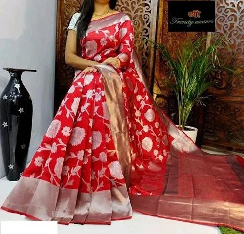 Must Have Silk Blend Saree with Blouse piece 