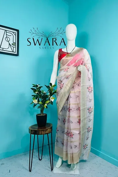 Hot Selling Art Silk Saree with Blouse piece 