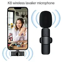 ORIGINAL ( Type C ) K8 Wireless Plug and Play Collar Mic Supported Android | K8 Wireless Mic For YouTube | K8 Wireless Microphone For YouTube-thumb1