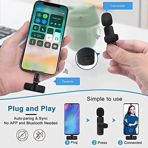 K8 Wireless Microphone, Digital Mini Portable Recording Clip