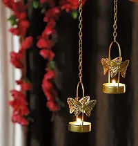 Butterfly Tealight Candle Holder Set For Diwali Decoration Christmas And Party Decorations-thumb2