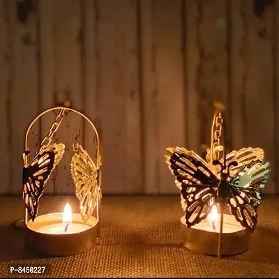 Butterfly Tealight Candle Holder Set For Diwali Decoration Christmas And Party Decorations-thumb2