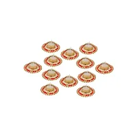 Lotus Tealight Candle Holder For Diwali Decoration And Party Decorations Pack Of 12-thumb1