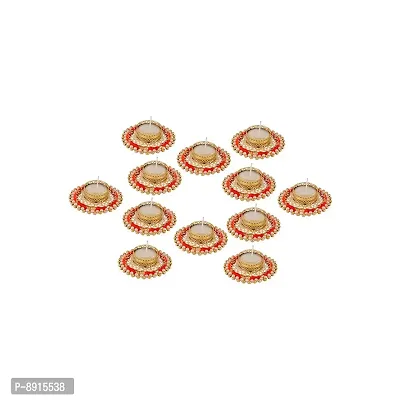 Lotus Tealight Candle Holder For Diwali Decoration And Party Decorations Pack Of 12-thumb2