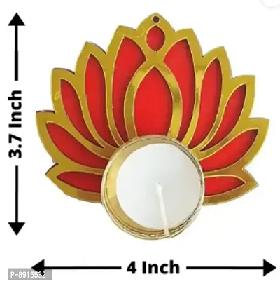 Lotus Tealight Candle Holder For Diwali Decoration And Party Decorations Pack Of 6-thumb3