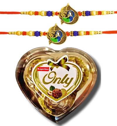 Rakhi For Brother With Chocolate Gift (Pack Of 2)