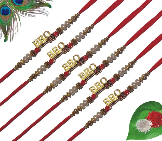 Stylish Rakhi For Brother For Rakshabandan Pack Of 6