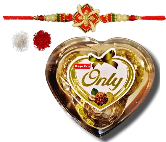 Rakhi For Brother With Celebration Gift Pack Roli And Chawal Rakhi For Brother With Gift/H17