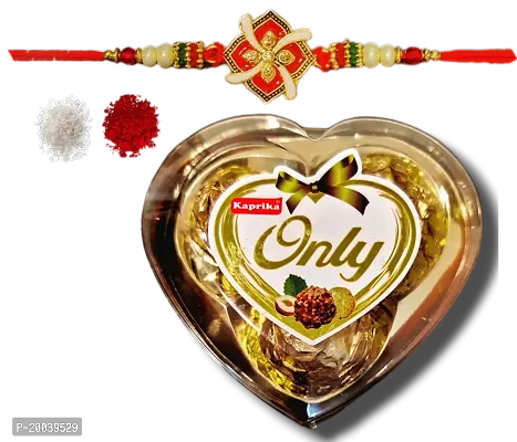 Single Rakhi With Chocolate Rakhi With Chocolates Gift Roli And Kum Kum Rakhi For Brother With Chocolate Gift/H19