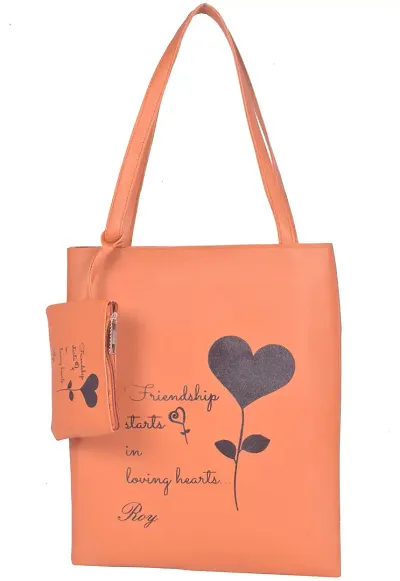 Roy variety's Women's New Combo Heart Printed Tote Bag For Shooping Office Travel Use