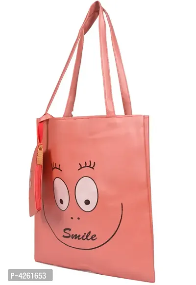 Premium PU Leather Smile Printed Combo Bag For women-thumb2