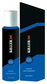 Killer Liquid Deodorant for Him - Combo of Storm, Ocean and Wave (Body Spray for Men) 150ml Each (450ml, Pack of 3)-thumb2