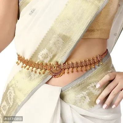 Shrishti Fashion Traditional Laxmi Design Gold Plated Set of 3 Kamarband Combo for Women-thumb2
