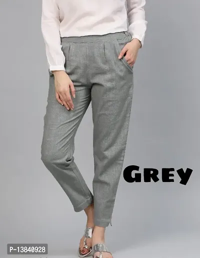 Cotton Trouser Grey-thumb0