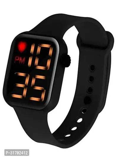 Stylish Black Digital Watch For Men-thumb0